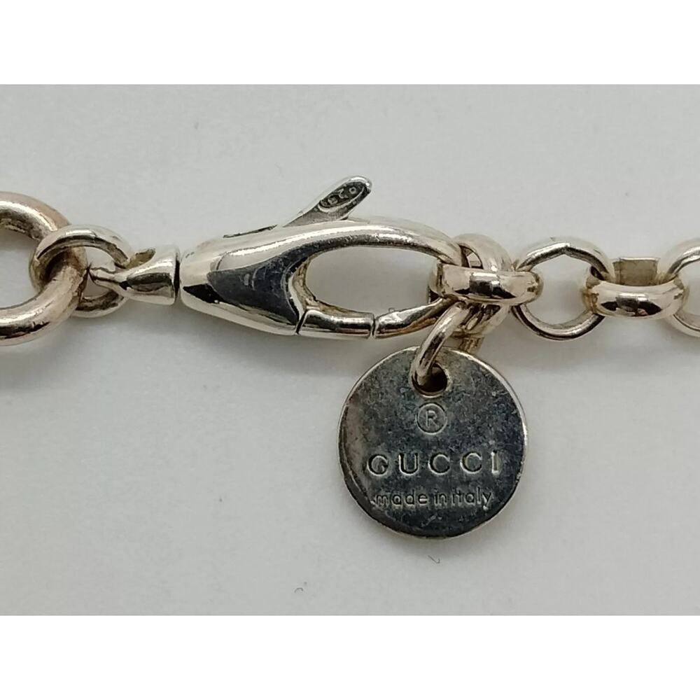 COPY - Gucci Double GG Sterling Silver925 Necklace 21” Full Inclusion - Picture 4 of 9